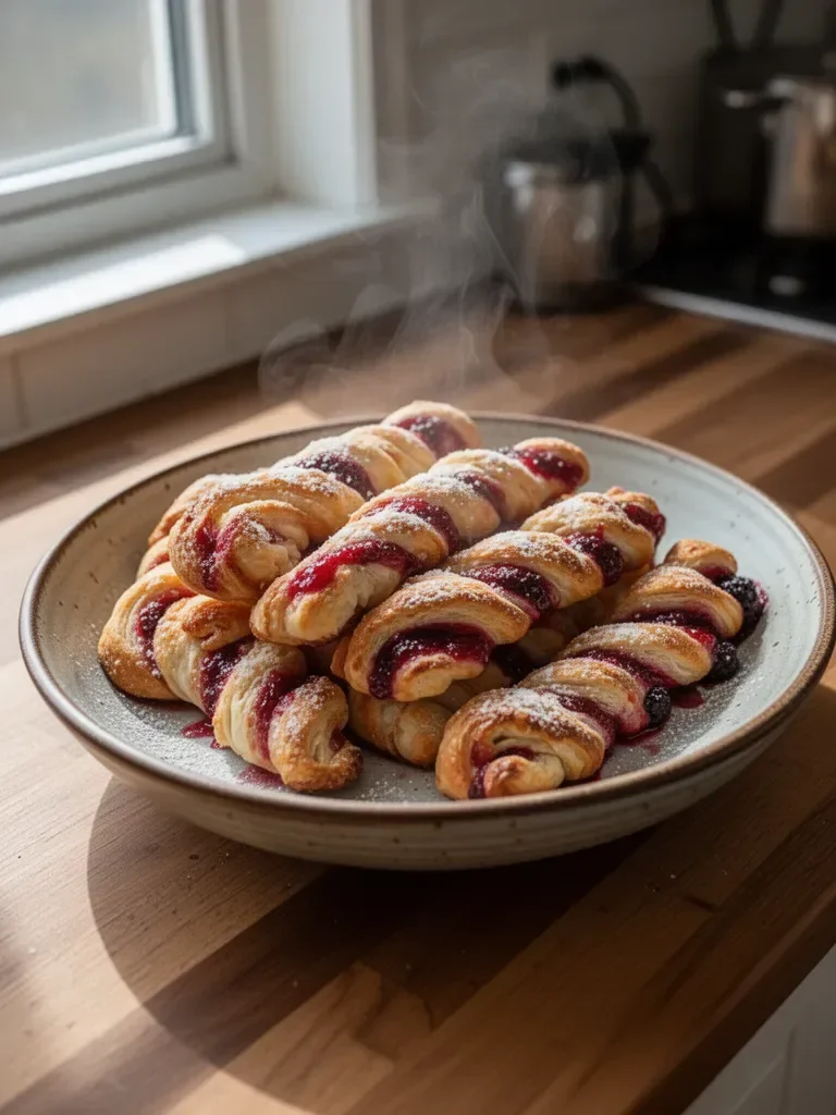 Berry Puff Twists