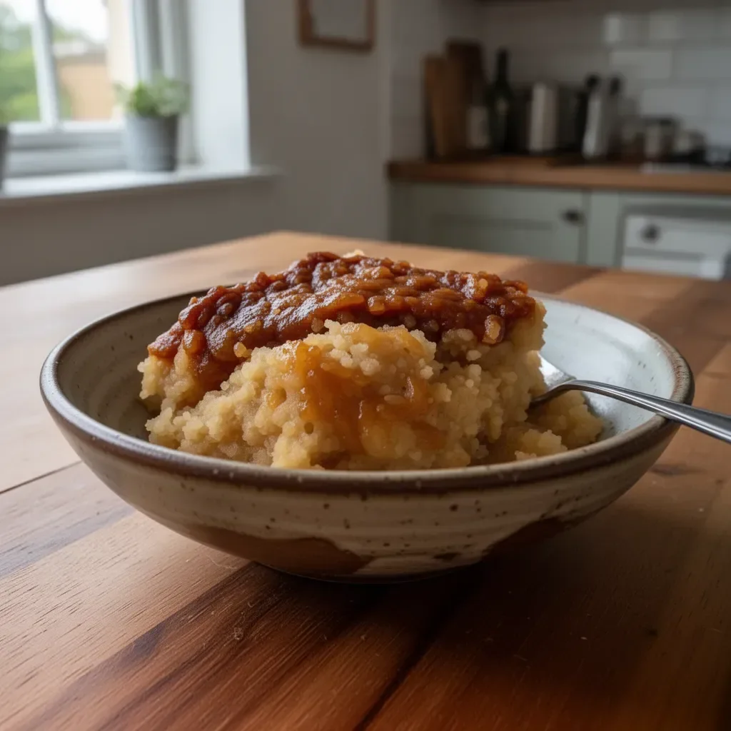 Biko, a delicious Filipino rice cake made from sticky rice and coconut milk.