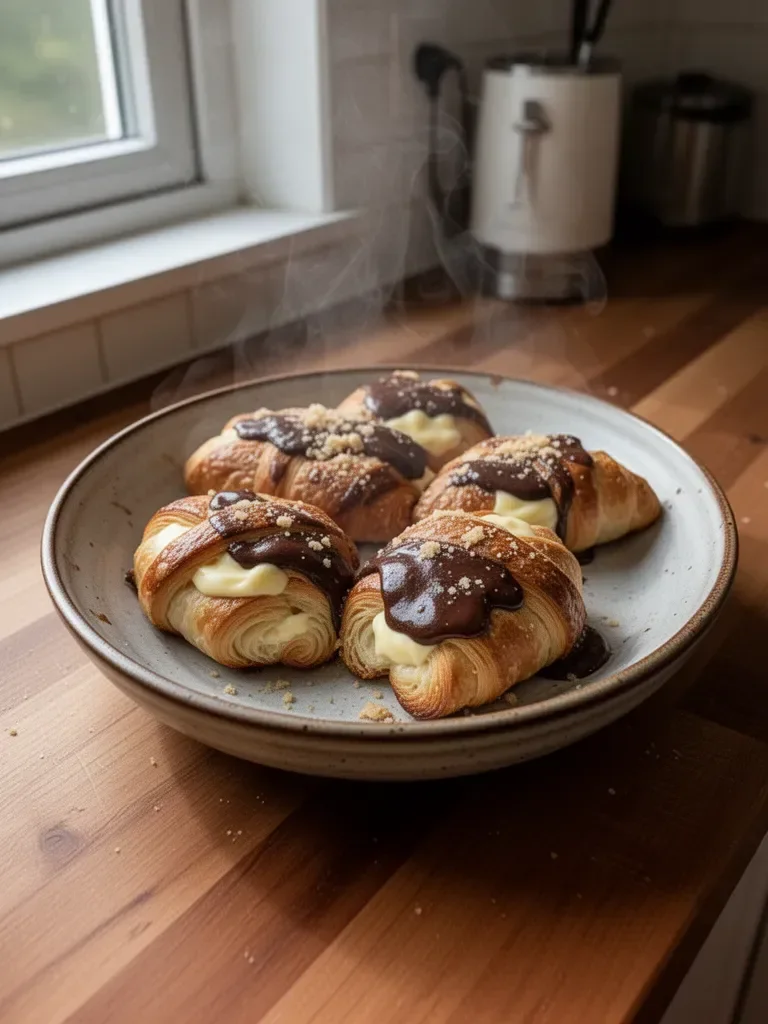 Boston Cream Pie Croissants