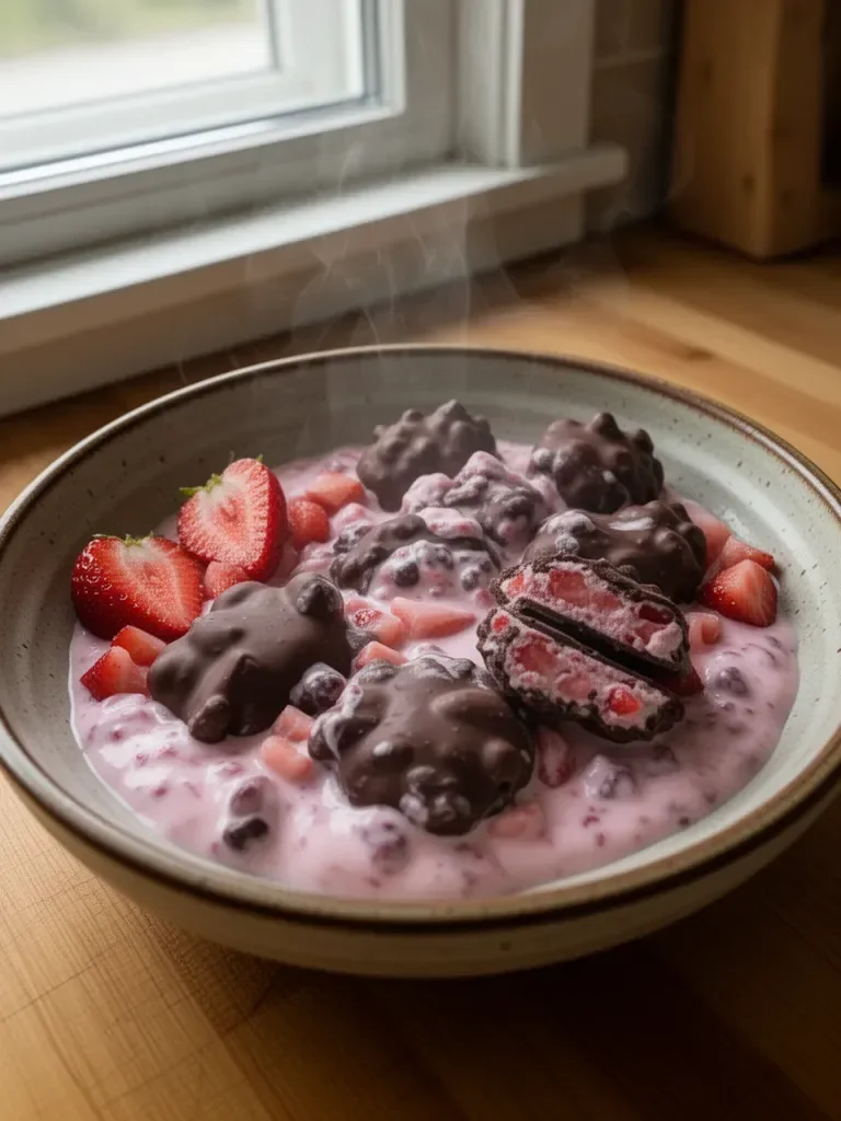 Chocolate Strawberry Yogurt Clusters