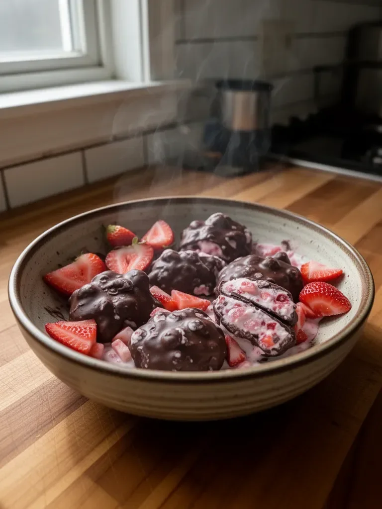 Chocolate Strawberry Yogurt Clusters