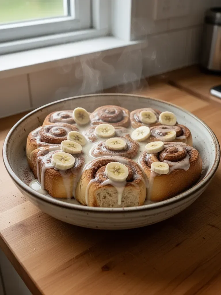 Cinnamon Banana Rolls
