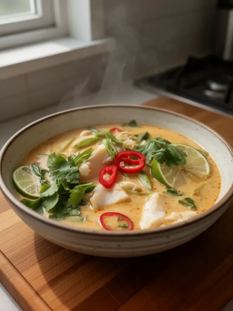 Creamy Coconut Lime Fish Soup