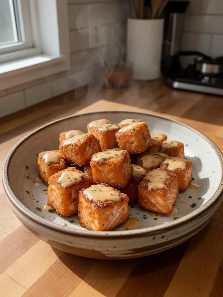 Crispy Bang Bang Salmon Bites