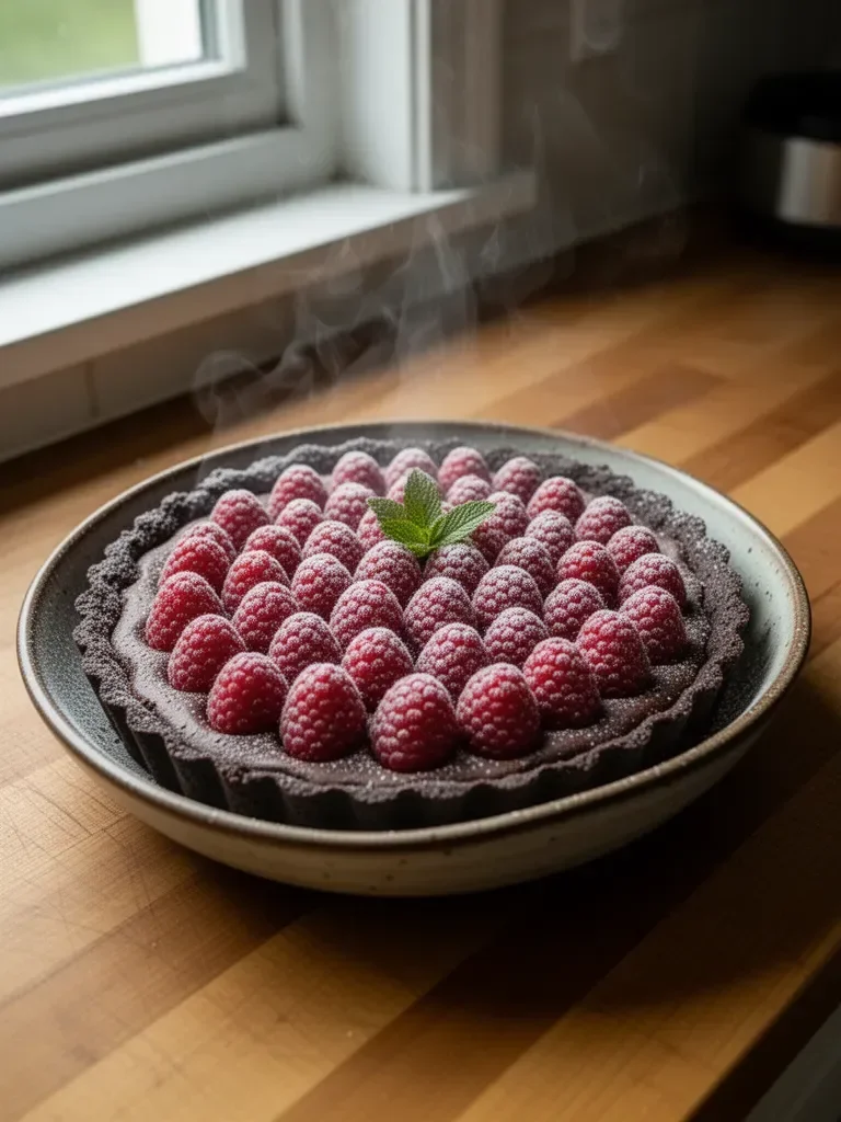 Easy Chocolate Raspberry Tart