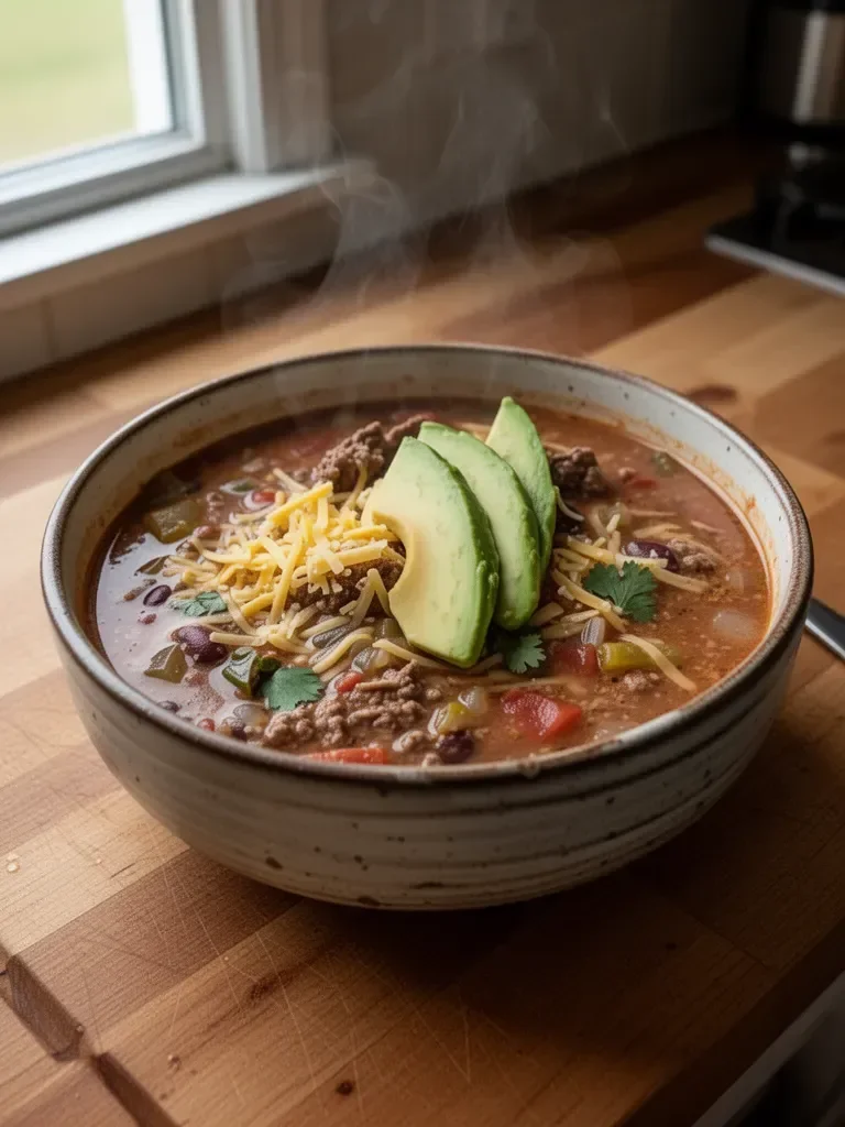 Easy Ground Venison Taco Soup