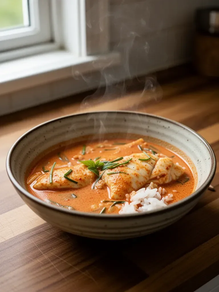 Easy Thai Red Curry Cod Recipe