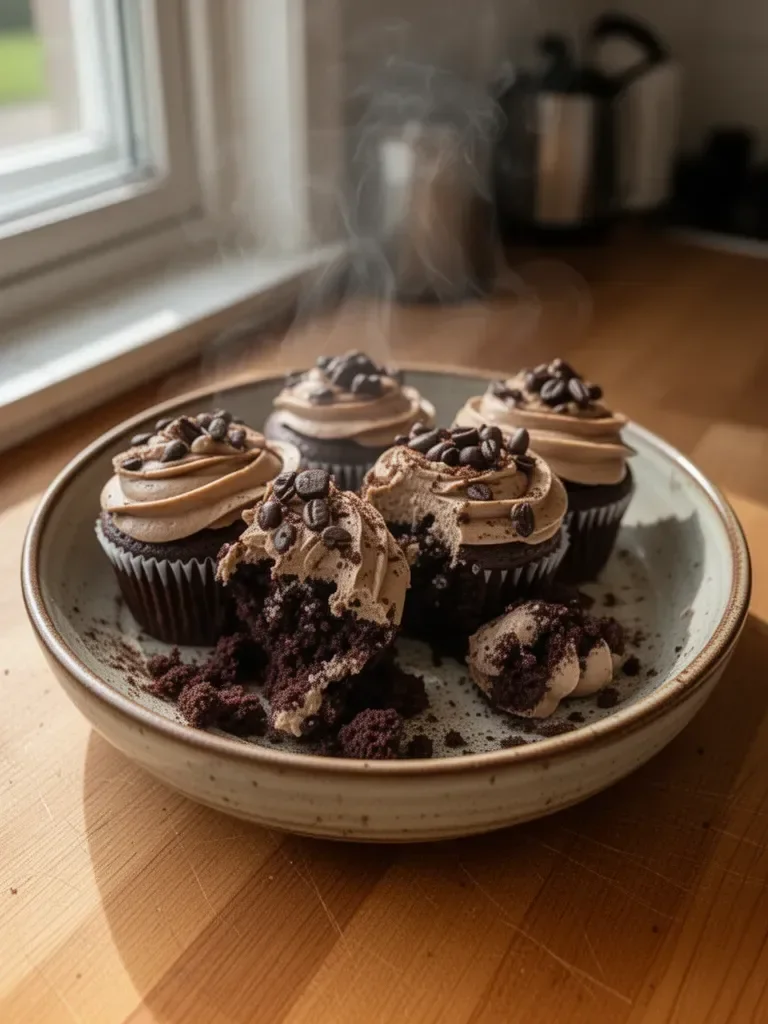 Espresso Cupcakes with Espresso Frosting