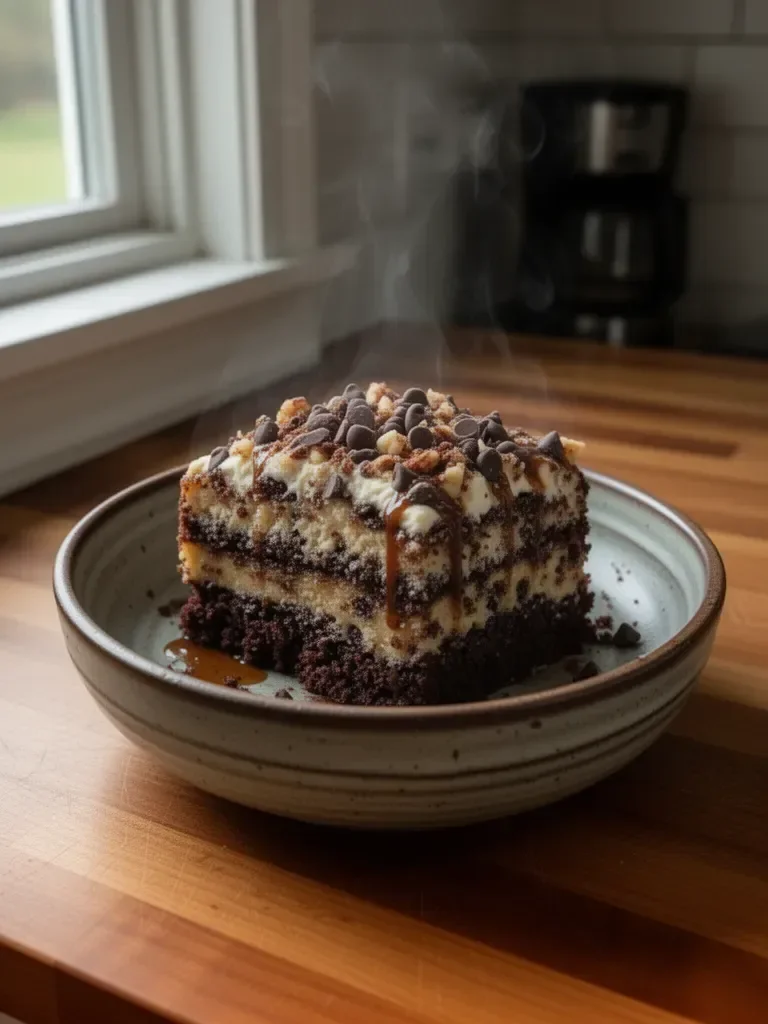 German Chocolate Poke Cake