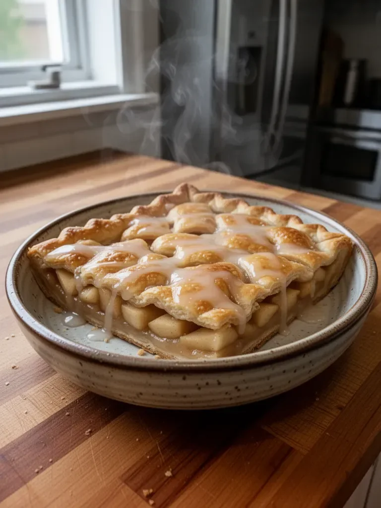 Glazed Apple Slab Pie