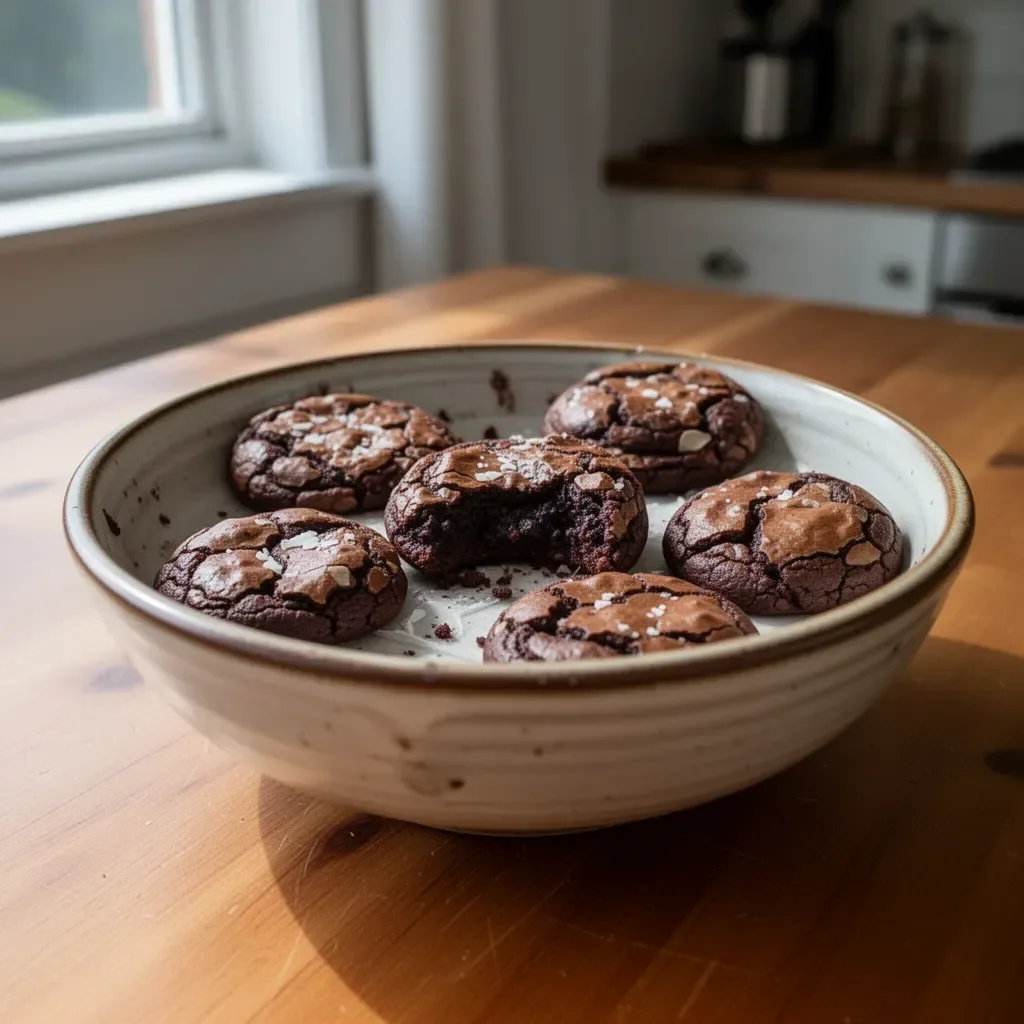 Delicious gourmet brownie cookies with rich chocolate flavor