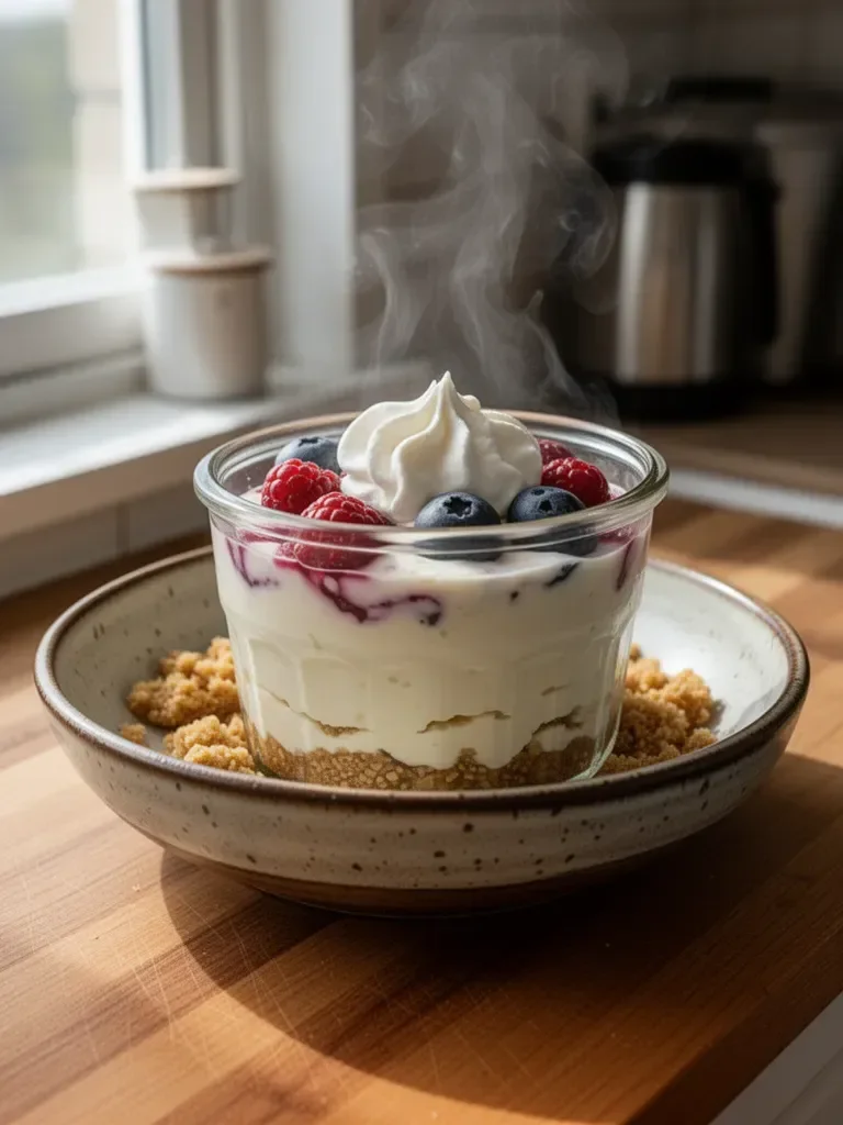 Healthy Protein Cheesecake Jars