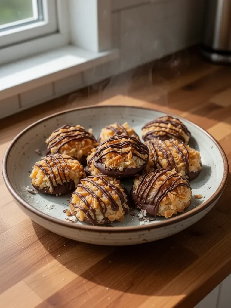No Bake Samoa Cookies