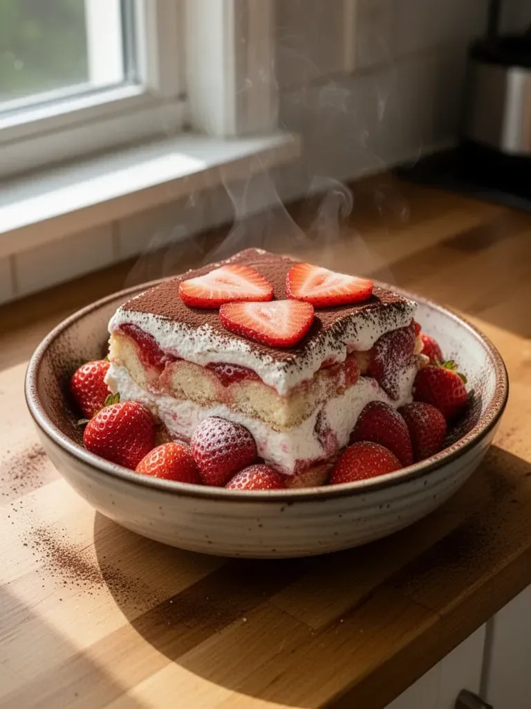 No-Bake Strawberry Tiramisu