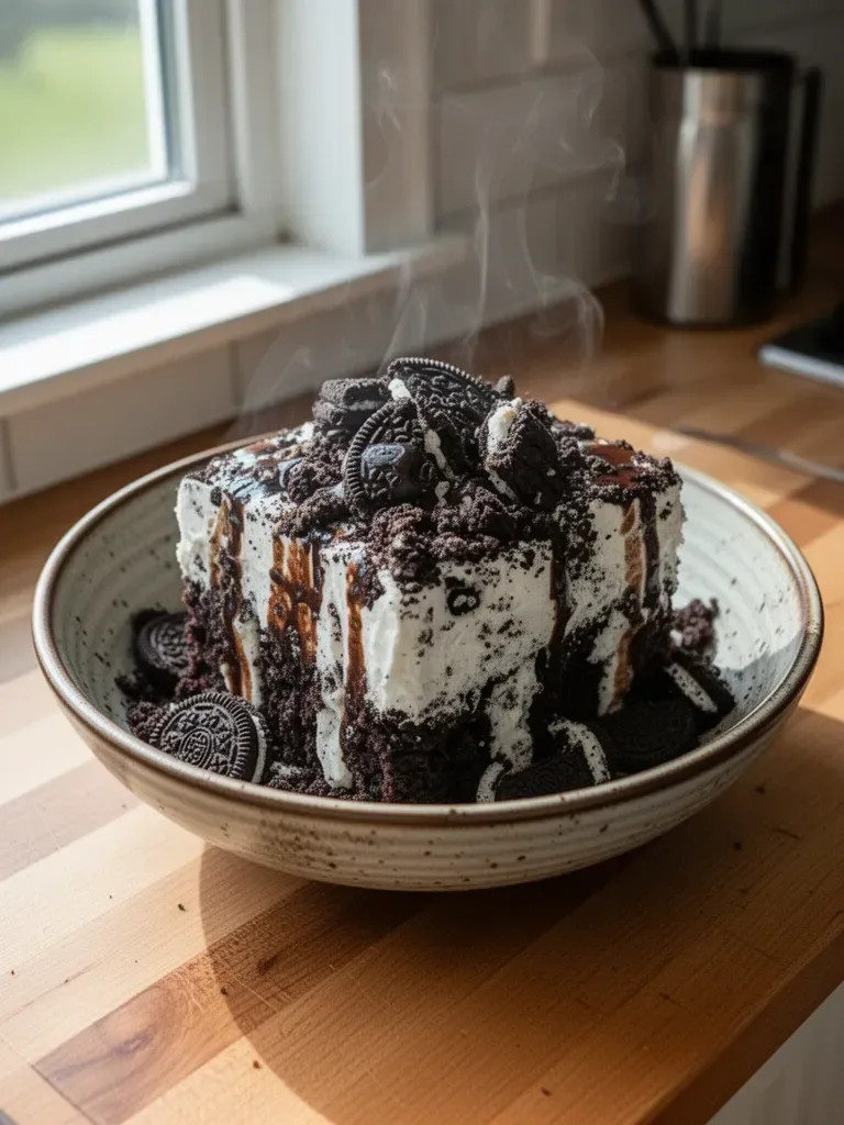 Oreo Poke Cake