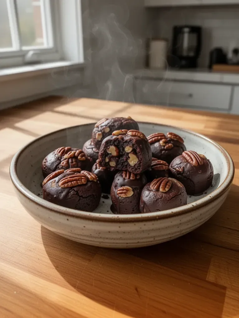Pecan Pie Brownie Bites