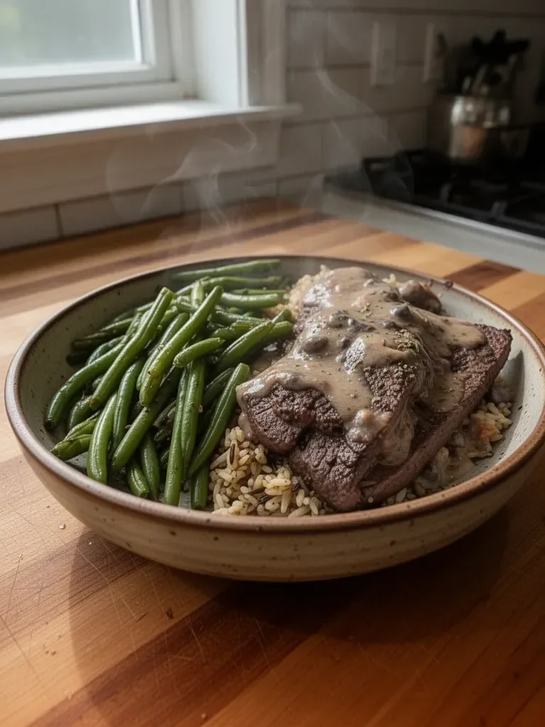 Smothered Venison Backstrap