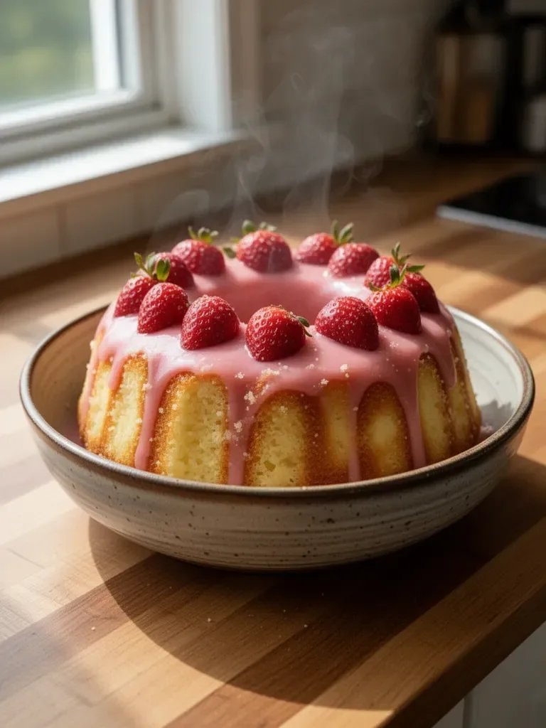 Strawberry Pineapple Pound Cake