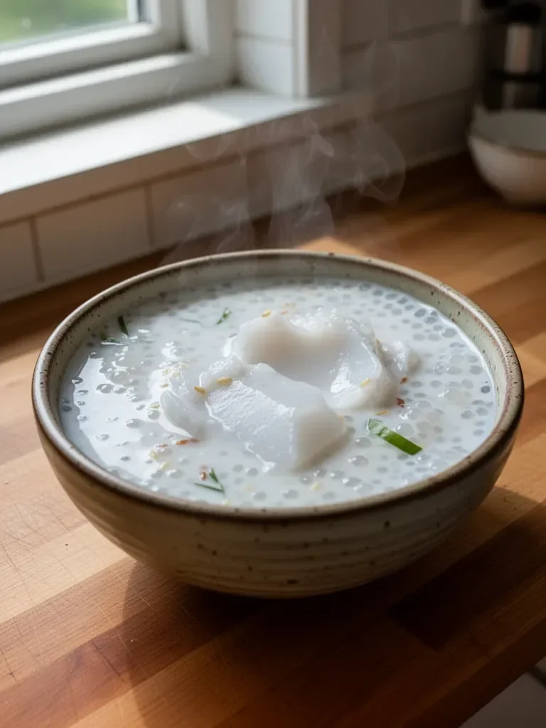 Thai Coconut Sago Pudding