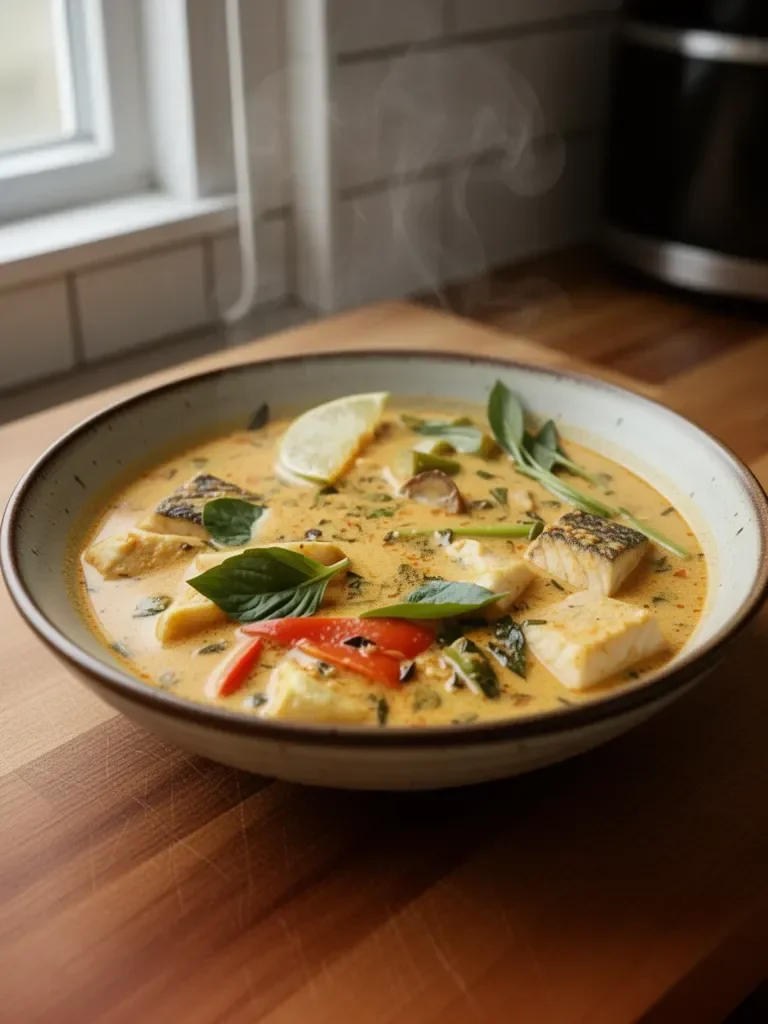 Thai Fish Curry with Coconut Milk