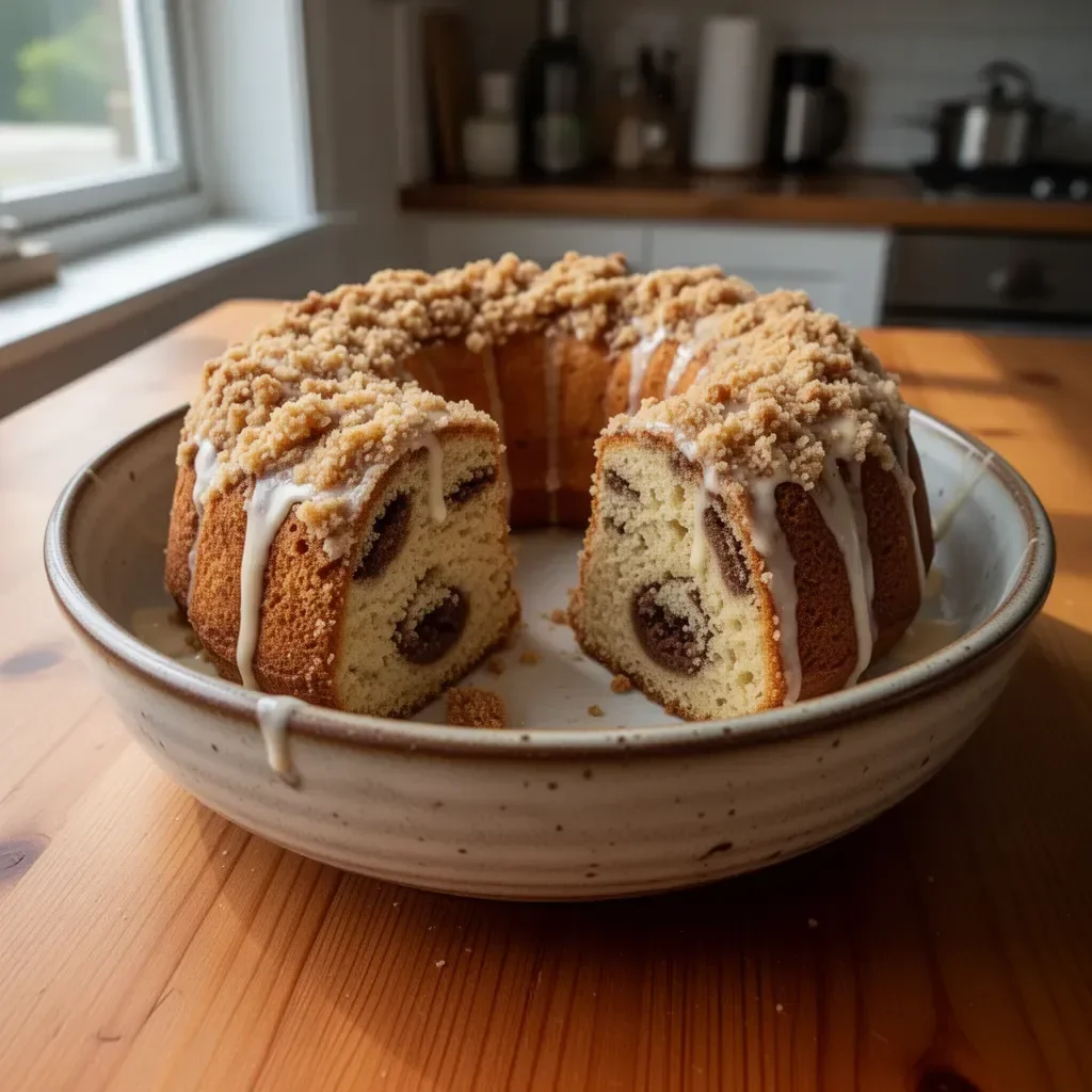 Ultimate Coffee Cake Bundt Cake with a rich topping and moist texture.