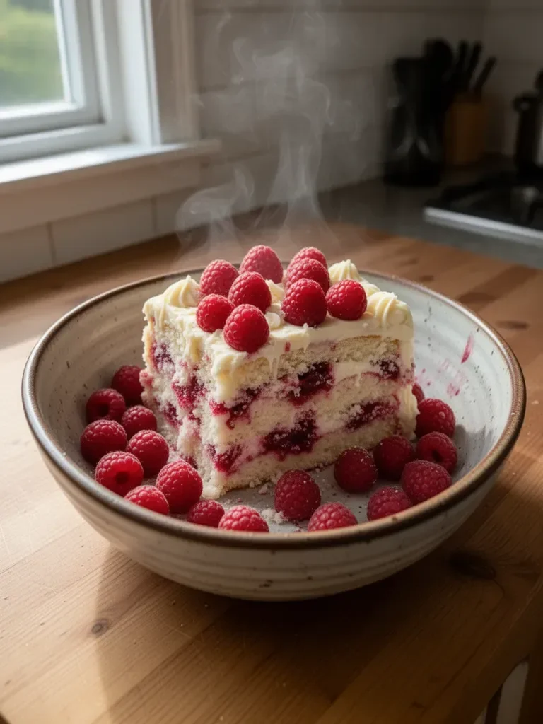 White Chocolate Raspberry Dream Cake